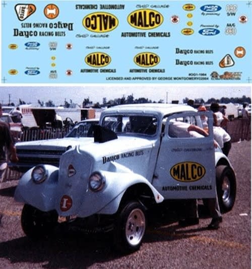 Slixx 1964 Malco Automotive Chemicals 33 Willys Gasser 1/24 1 Slixx 1964 Malco Automotive Chemicals 33 Willys Gasser 1/24 1