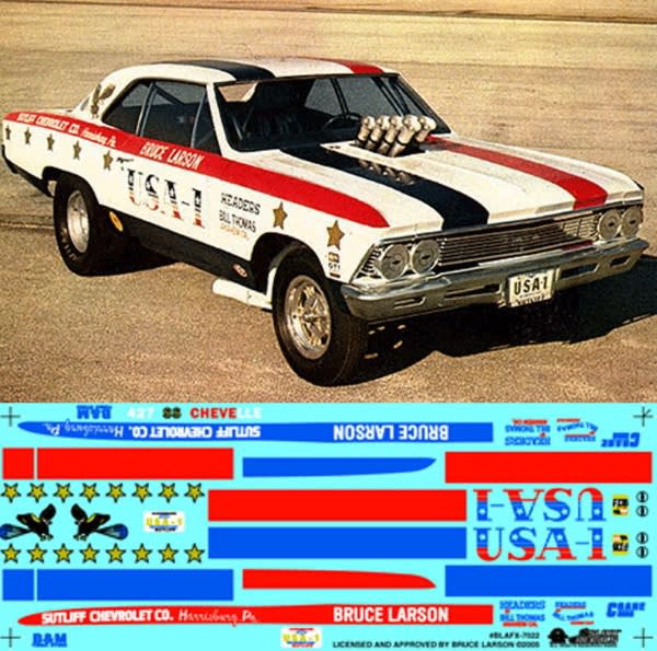 Bruce Larson's 1966 Chevelle A/FX   (1/24) Slixx Decal