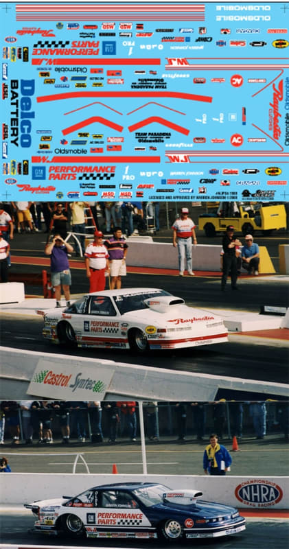 Warren Johnsonâ€™s Blue and White Olds Pro Stock   (1/25)
