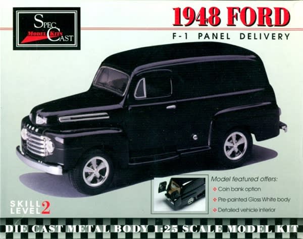 1948 Ford F-1 Panel Delivery Die Cast Metal Body (1/25) (si)