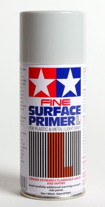 Tamiya Spray Surface Primer Light Gray 6 oz