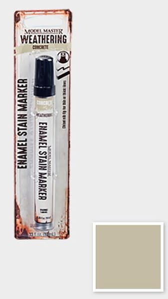 Model Master Weathered Enamel Stain Marker Concrete 1/3 oz