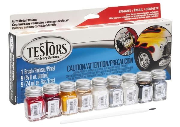 Auto Detail Colors Enamel Paint Set