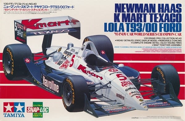 タミヤ ニューマン・ハースKマートテキサコローラＴ93/00フォード Ford Lola T93/00 Newman Haas 'K-Mart Texaco' Indy Car (1/20) (fs)