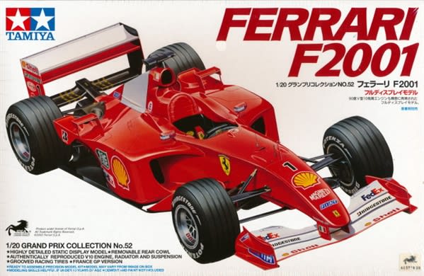 Ferrari F2001 タミヤ TAMIYA 1/20 FERRARI F2001 GRAND PRIX COLLECTION No.52 Plastic
