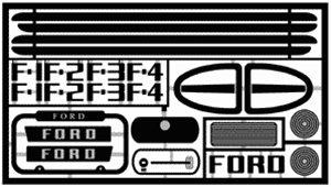 1950 Ford Pickup Detail set for for Revell/Monogram kits
