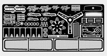 1969 Dodge Charger RT Photo-Etch Set for Revell-Monogram & Pro-Modeler kits