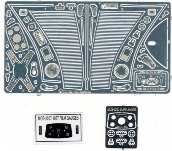 1937 Ford Grill and Detail Set for 1/24 Revell kits
