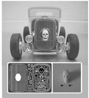 1932 Ford Custom Skull Head Grille for Revell 1/25 kits