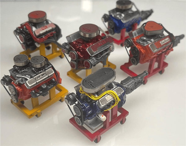 Edelbrock Engine Dress up Kit  for 1/25 and 1/24 (Big Block Chevy, Valve Covers, Dual Air Cleaners & More) Please see description.