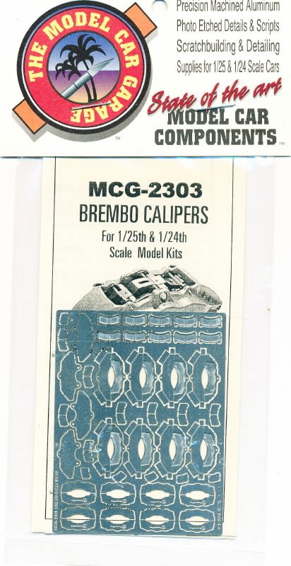 Brembo Brake Calipers Photo Etch Set for 1:25 & 1:24 Scale
