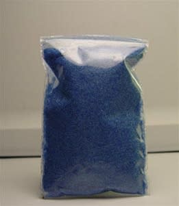 Blue short fiber Interior/Carpet Flocking