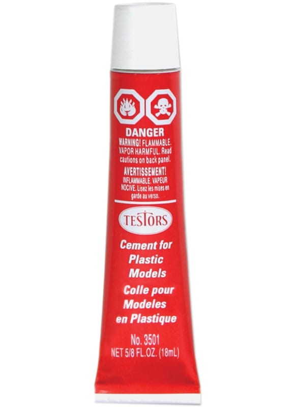 Testors 5/8 oz Plastic Glue "Cement"