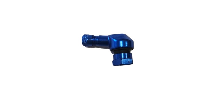 Stem-90 Degree Low Profile Valve Stem - 10mm - BLUE