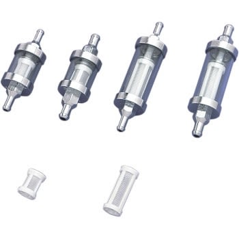 Drag Specialties Black Fuel Filter 1/4" id