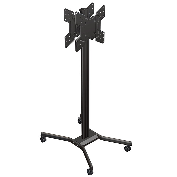 Mobile Monitor Cart Back to Back for Screens up to 100 lb.
