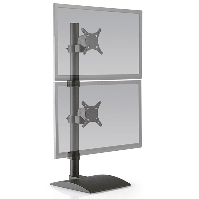 Dual Vertical Monitor Stand for Large and Curved Displays