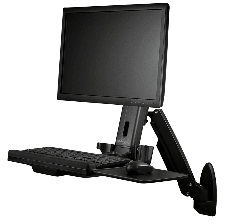 Wall Mount  Sit Stand Workstation
