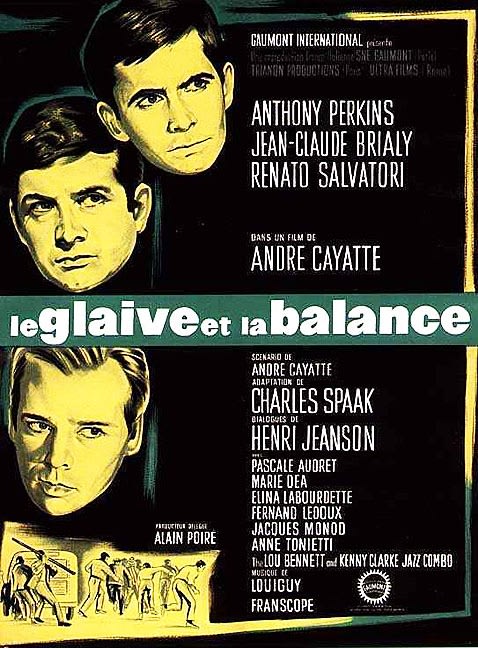 Le Glaive et la Balance (1963) Andre Cayatte; Anthony Perkins, Jean-Claude Brialy