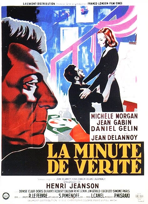La Minute de Verite (1952) Jean Gabin, Michele Morgan