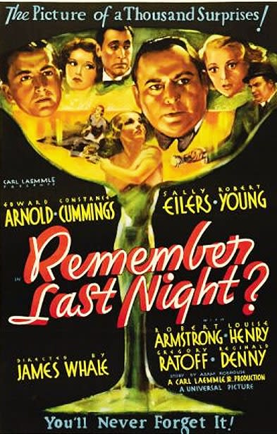 Remember Last Night? (1935) James Whale; Edward Arnold, Constance Cummings