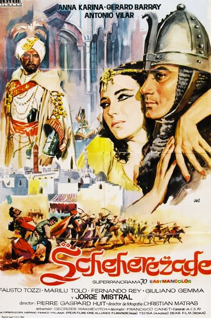 Sheherazade (1963) Anna Karina, Gerard Barray, Fernando Rey
