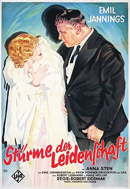 Sturme der Leidenschaft (1932) Robert Siodmak; Emil Jannings, Anna Sten