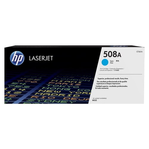 HP 508A Cyan OEM LaserJet Toner 5K Yield Cartridge CF361A