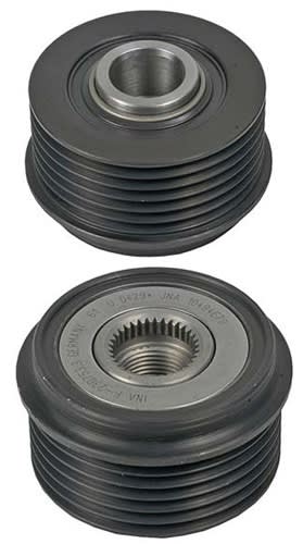 206-12014 NEW SERPENTINE CLUTCH PULLEY for Delco AD230 & AD237 Series Alternators on 1999-2002 Oldsmobile Applications