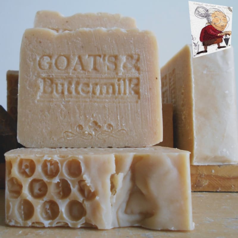 Butter And Goat Milk Bar Soap With  Grass Fed Organic Beef Tallow