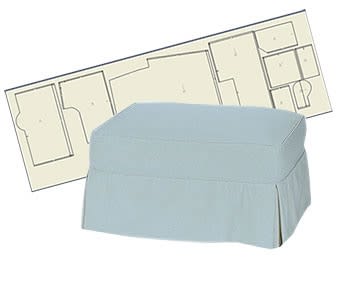 Ottoman Slipcovers and Slipcover Patterns Ottoman Slipcovers and Slipcover Patterns