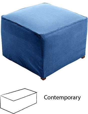 Ottoman Slipcovers and Slipcover Patterns - Contemporary Ottoman Slipcovers and Slipcover Patterns - Contemporary