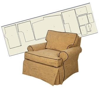 Sofa & Arm Chair Slipcovers and Slipcover Patterns  BODY & CUSHIONS