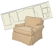 Sofa & Arm Chair Slipcovers and Slipcover Patterns BODY ONLY