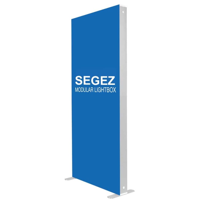 Segez Modular Backlit Fabric Graphic Package 3.3' X 7.4' custom printed sign for business display sku SEGEZ3374
