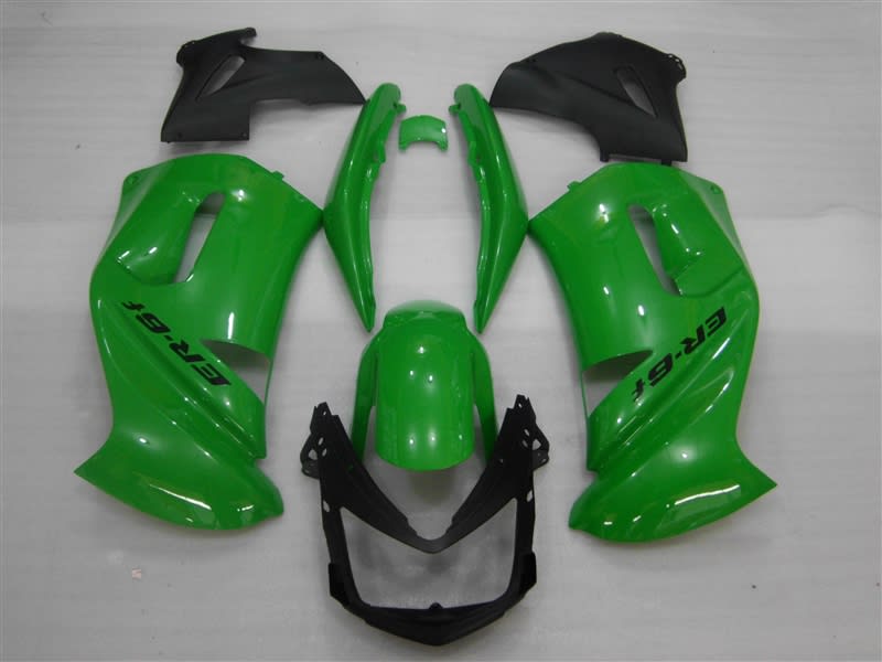 Motorcycle Fairings Kit - 2006-2008 Kawasaki Ninja650R/ER-6F Green Fairings | #06340 Motorcycle Fairings Kit - 2006-2008 Kawasaki Ninja650R/ER-6F Green Fairings | #06340