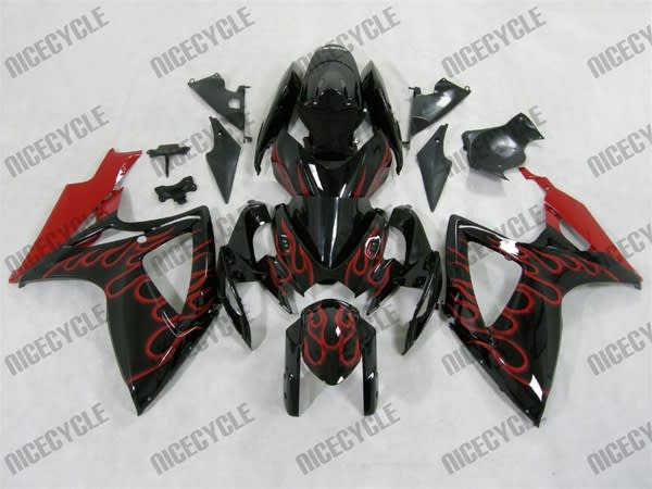Red Fire Suzuki GSX-R 600 750 Fairings Red Fire Suzuki GSX-R 600 750 Fairings