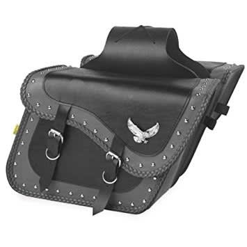 Gray Thunder Studded Compact Slant & Super Slant Saddlebag Gray Thunder Studded Compact Slant & Super Slant Saddlebag