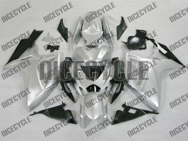 Sonic Silver Suzuki GSX-R 600 750 Fairings Sonic Silver Suzuki GSX-R 600 750 Fairings