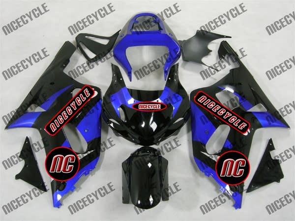 Plasma Blue/Black Suzuki GSX-R 600 750 Fairings Plasma Blue/Black Suzuki GSX-R 600 750 Fairings