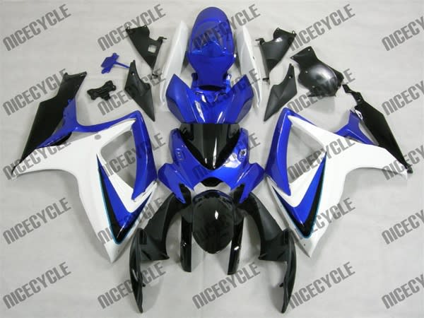 Blue/White OEM Style Suzuki GSX-R 600 750 Fairings Blue/White OEM Style Suzuki GSX-R 600 750 Fairings