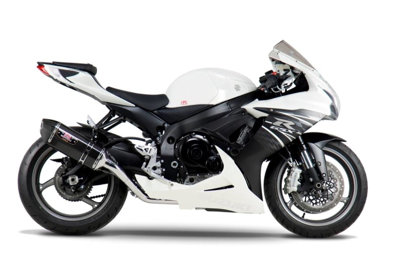 Yoshimura Suzuki GSX-R750 (11-24) Race R-77 Stainless Full Exhaust, w/ Carbon Fiber Muffler