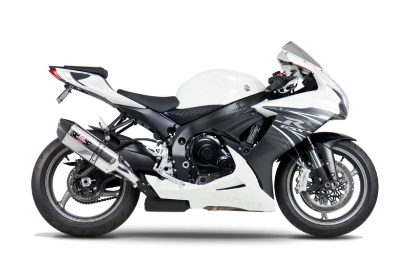 Yoshimura Suzuki GSX-R600 (11-23) R-77 Stainless Slip-On Exhaust, w/ Stainless Muffler Yoshimura Suzuki GSX-R600 (11-23) R-77 Stainless Slip-On Exhaust, w/ Stainless Muffler