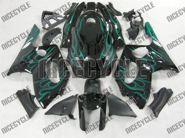 Yamaha YZF-600R Green Flame Fairings Yamaha YZF-600R Green Flame Fairings