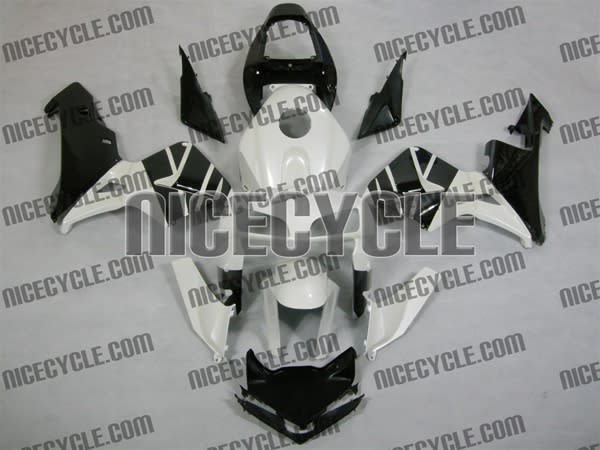 Honda CBR 600RR Pearl White/Black Fairings Honda CBR 600RR Pearl White/Black Fairings