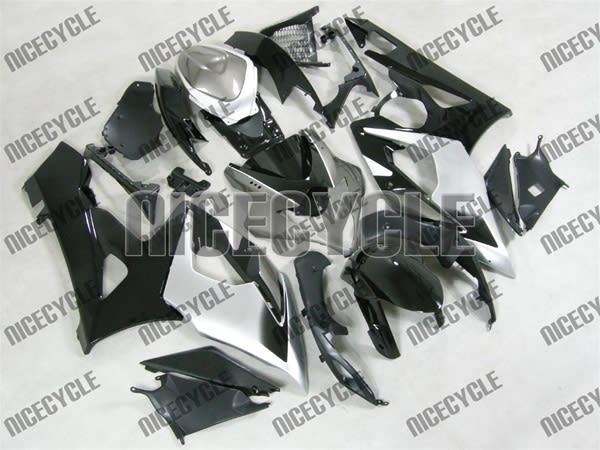 Suzuki GSX-R 1000 Silver/Black Fairings