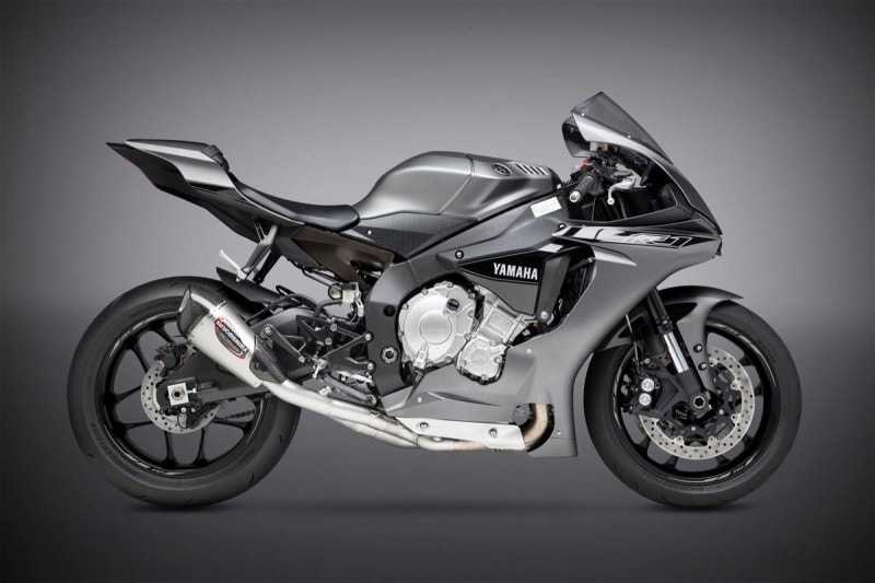 Yoshimura Yamaha YZF-R1 (15-24) Race ALPHA T Stainless 3/4 Exhaust, w/ Stainless Muffler