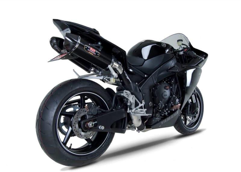 Yoshimura YZF-R1 09-14 TRC-D Stainless Slip-On Exhaust, w/ Carbon Fiber Mufflers Yoshimura YZF-R1 09-14 TRC-D Stainless Slip-On Exhaust, w/ Carbon Fiber Mufflers