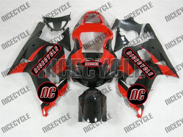 Black/Red OEM Style Suzuki GSX-R 600 750 Fairings Black/Red OEM Style Suzuki GSX-R 600 750 Fairings