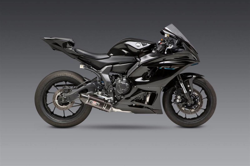 Yoshimura Yamaha MT-07 (15-24) Race R-77 Stainless Full Exhaust, w/ CF Muffler Yoshimura Yamaha MT-07 (15-24) Race R-77 Stainless Full Exhaust, w/ CF Muffler